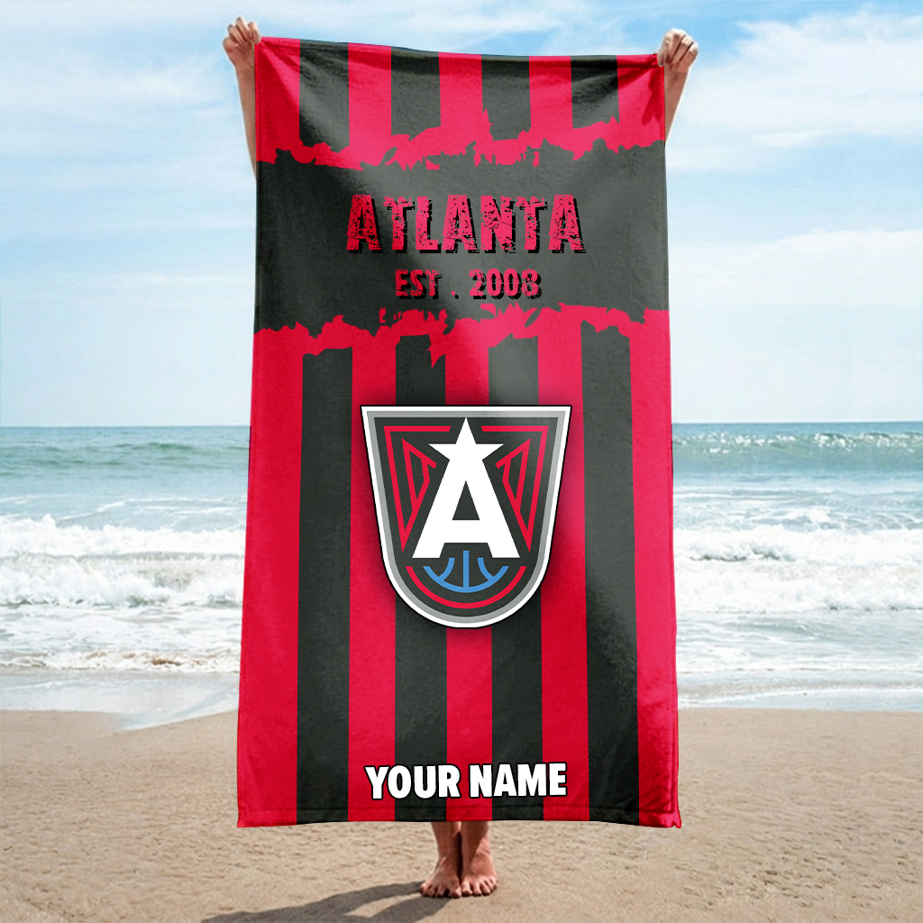 FINAL SALE - NEW CUSTOMIZED WNBA01 ALD ATLANTA DREAM BEACH TOWEL FOR FAN