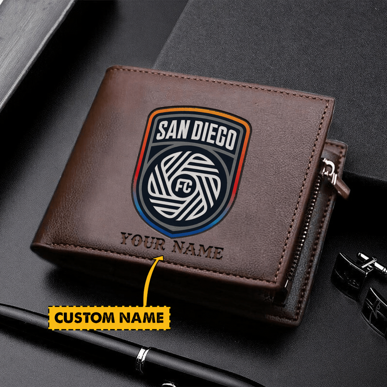 POPULAR NOW - NEW CUSTOMIZED MLS16 SDF SDG FC LEATHER WALLET