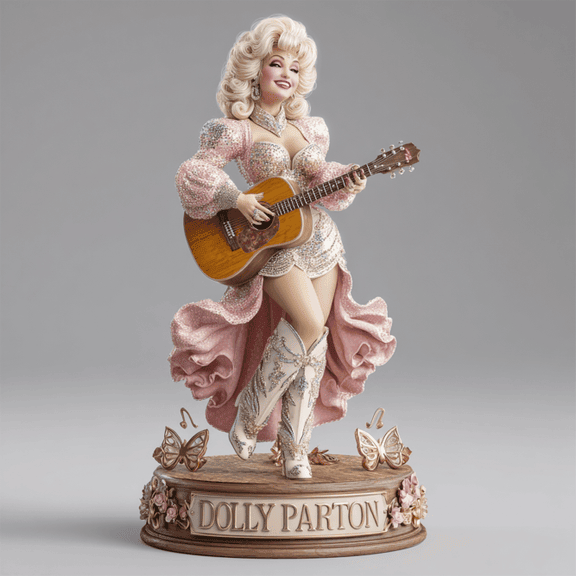 Dolly Parton Acrylic Block Display 🖤 Limited Edition Collectible for True Fans 001