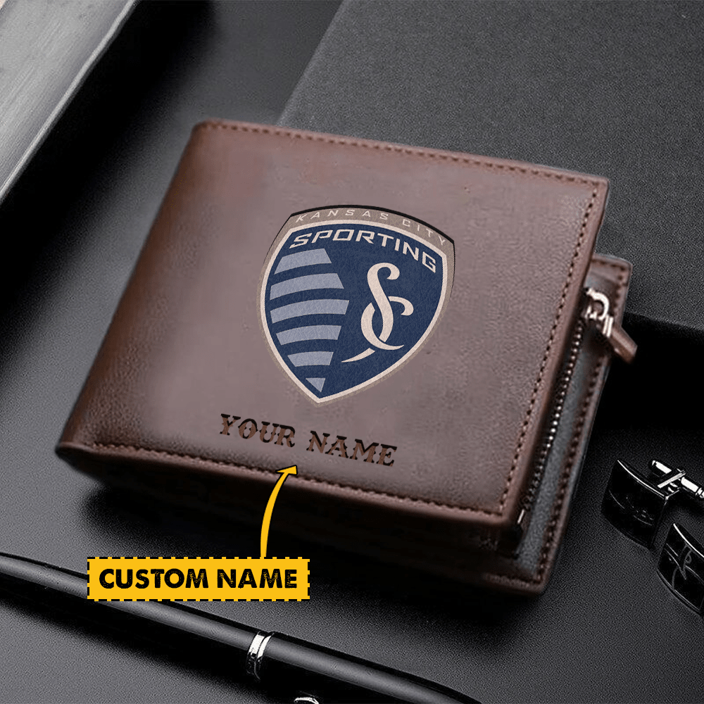 POPULAR NOW - NEW CUSTOMIZED MLS30 SKC SKANSAS CITY LEATHER WALLET