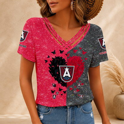[FAN FAVORITE] NEW CUSTOMIZED WNBA01 ALD ATLANTA DREAM V-NECK SHIRT