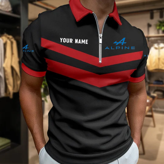 [FAN MUST-HAVE] NEW CUSTOMIZED F101 ALP ALPINE ZIP POLO SHIRT