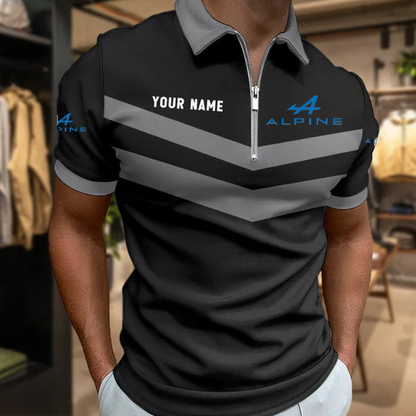[FAN MUST-HAVE] NEW CUSTOMIZED F101 ALP ALPINE ZIP POLO SHIRT