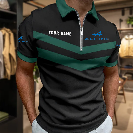 [FAN MUST-HAVE] NEW CUSTOMIZED F101 ALP ALPINE ZIP POLO SHIRT