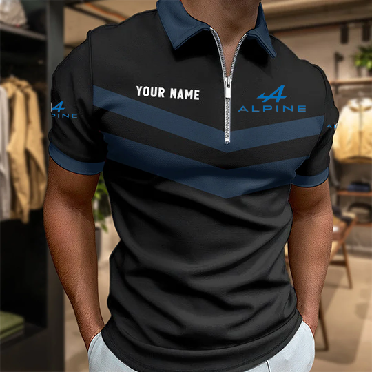 [FAN MUST-HAVE] NEW CUSTOMIZED F101 ALP ALPINE ZIP POLO SHIRT