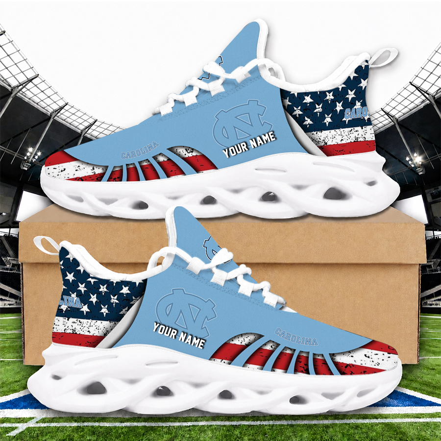 [FAN FAVORITE] NEW CUSTOMIZED NCAA CFH01 NTH NORTH CAROLINA TAR HEELS UNISEX CLUNKY SNEAKERS