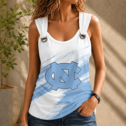 [FAN FAVORITE] NEW CUSTOMIZED NCAA CFH01 NTH NORTH CAROLINA TAR HEELS O-RING SHOULDER TANK TOP