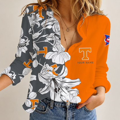 [FAN FAVORITE] NEW CUSTOMIZED NCAA FBS01 TNV TENNESSEE VOLUNTEERS WOMEN CASUAL SHIRT