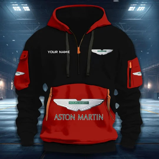 [FAN MUST-HAVE] NEW CUSTOMIZED F102 AMR ASTON MARTIN QUARTER ZIP HOODIE