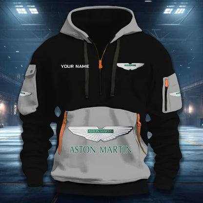 [FAN MUST-HAVE] NEW CUSTOMIZED F102 AMR ASTON MARTIN QUARTER ZIP HOODIE