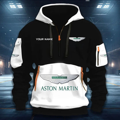 [FAN MUST-HAVE] NEW CUSTOMIZED F102 AMR ASTON MARTIN QUARTER ZIP HOODIE