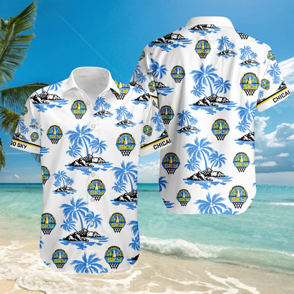ENDING TODAY - NEW CUSTOMIZED WNBA02 CCS CHICAGO SKY UNISEX HAWAIIAN SHIRT