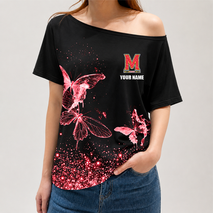 [FAN FAVORITE] NEW CUSTOMIZED NCAA CFH02 MLT MARYLAND TERRAPINS OFF-SHOULDER SHIRT