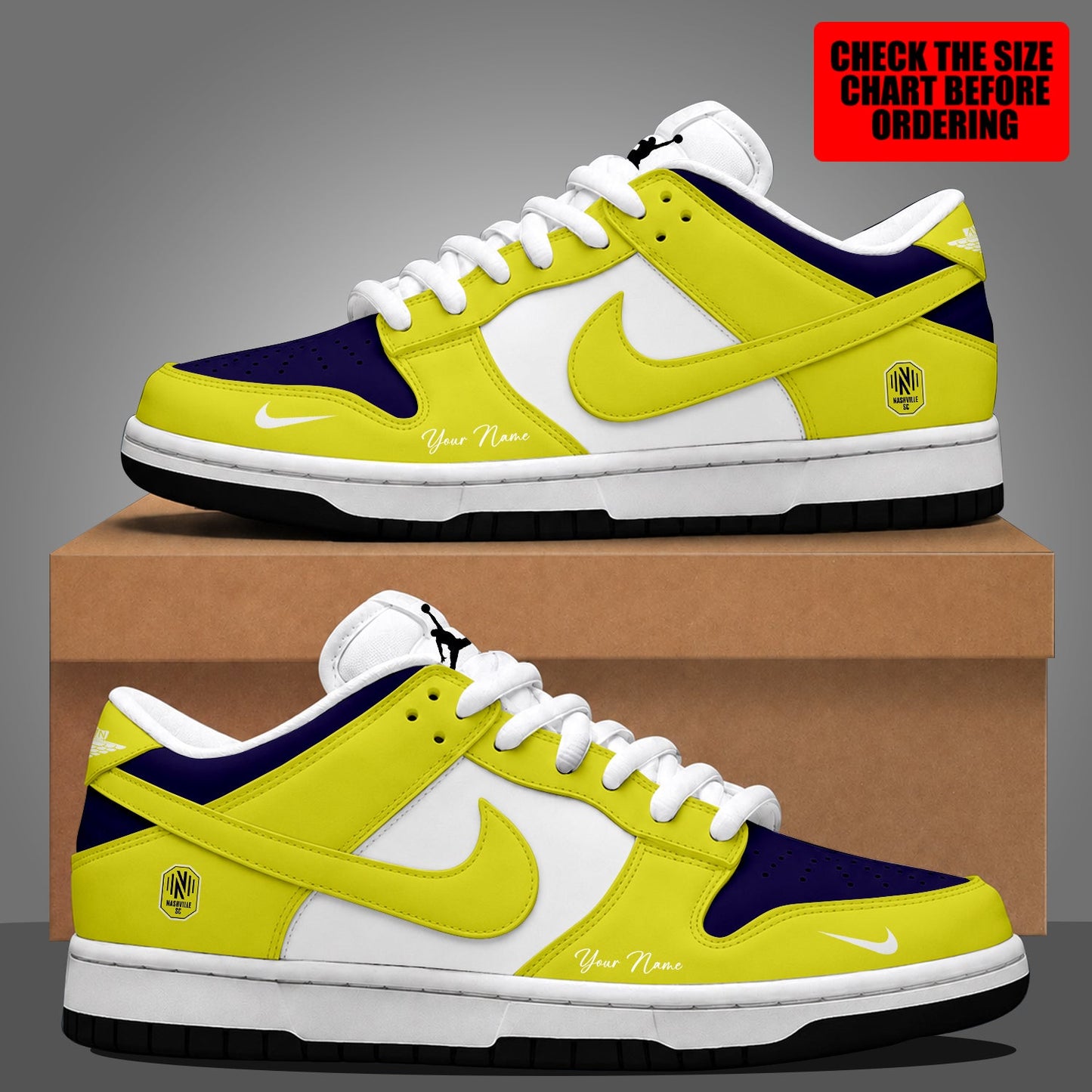 [FAN EXCLUSIVE] NEW CUSTOMIZED MLS02 NSC NASHVILLE SC DUNK LOW SHOES