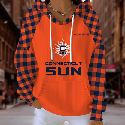 [FAN FAVORITE] NEW CUSTOMIZED WNBA03 CTS CONNECTICUT SUN RIBBED HOODIE & SWEATSHIRT