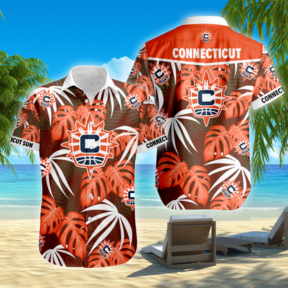 ENDING TODAY - NEW CUSTOMIZED WNBA03 CTS CONNECTICUT SUN UNISEX HAWAIIAN SHIRT
