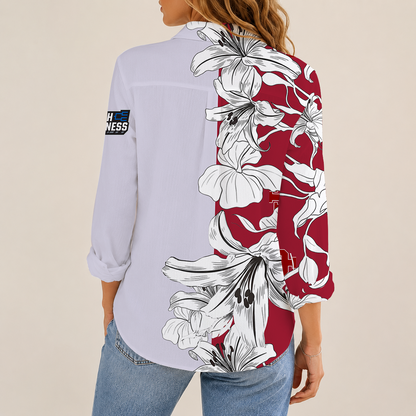 [FAN FAVORITE] NEW CUSTOMIZED NCAA MAM03 IDH INDIANA HOOSIERS STRAPPY WOMEN CASUAL SHIRT