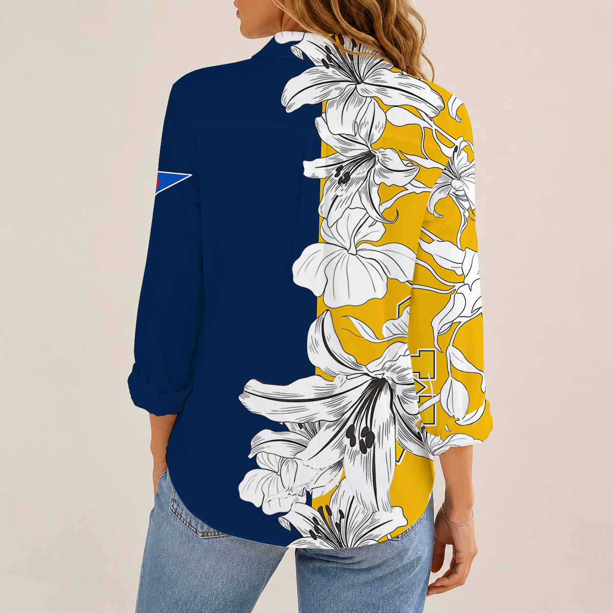 [FAN FAVORITE] NEW CUSTOMIZED NCAA FBS03 MIW MICHIGAN WOLVERINES WOMEN CASUAL SHIRT