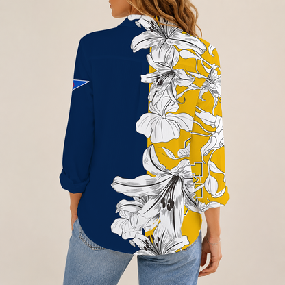 [FAN FAVORITE] NEW CUSTOMIZED NCAA FBS03 MIW MICHIGAN WOLVERINES WOMEN CASUAL SHIRT