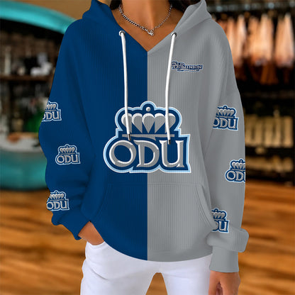 [FAN FAVORITE] NEW CUSTOMIZED NCAA CFH03 ODM OLD DOMINION MONARCHS RIBBED HOODIE & SWEATSHIRT