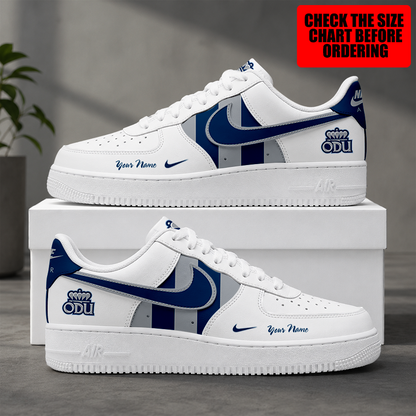 [FAN FAVORITE] NEW CUSTOMIZED NCAA CFH03 ODM OLD DOMINION MONARCHS AF1 SHOES