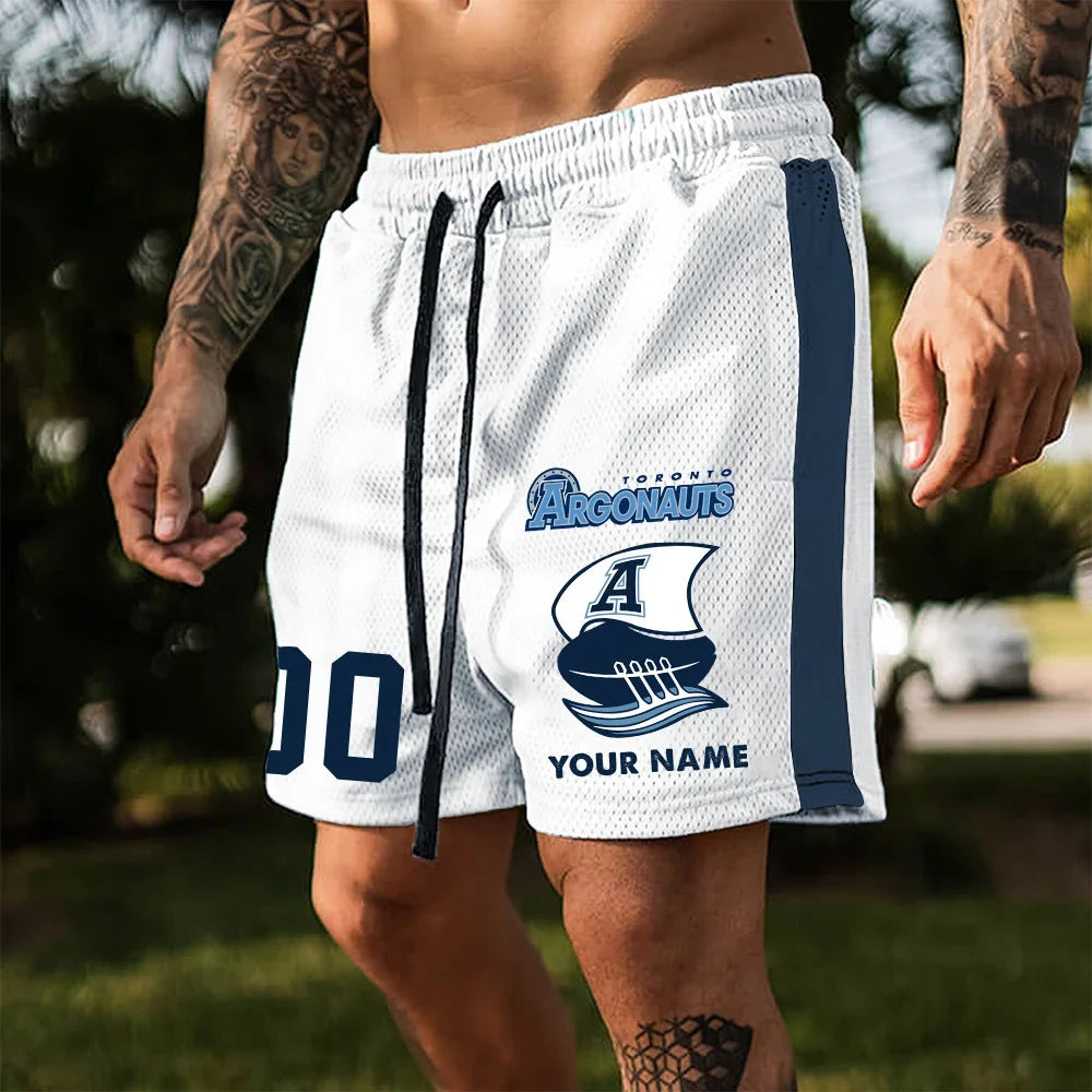 [FAN EXCLUSIVE] NEW CUSTOMIZED CFL03 TOR TORONTO ARGONAUTS SHORT PANTS
