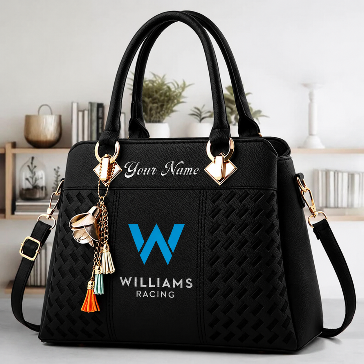 [FAN MUST-HAVE] NEW CUSTOMIZED F103 WIL WILLIAMS RACING MULTICOLOR HANDBAG