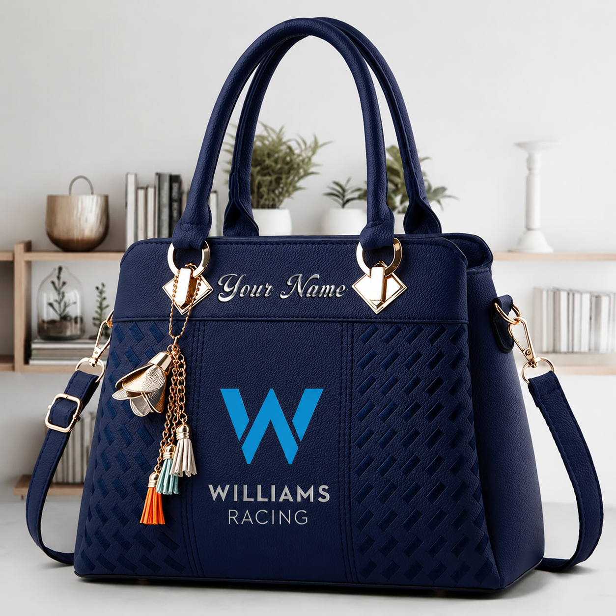 [FAN MUST-HAVE] NEW CUSTOMIZED F103 WIL WILLIAMS RACING MULTICOLOR HANDBAG