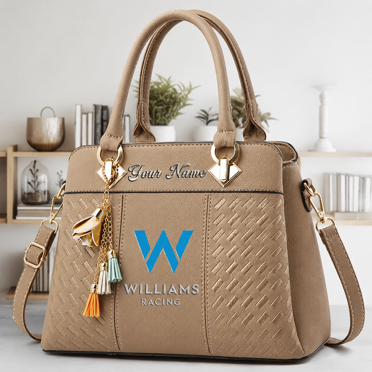 [FAN MUST-HAVE] NEW CUSTOMIZED F103 WIL WILLIAMS RACING MULTICOLOR HANDBAG