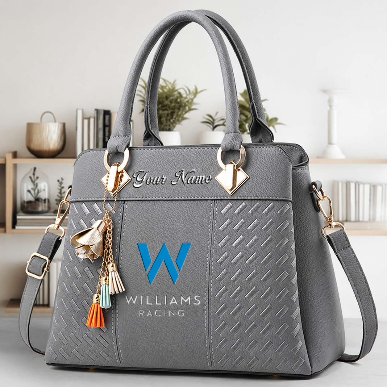 [FAN MUST-HAVE] NEW CUSTOMIZED F103 WIL WILLIAMS RACING MULTICOLOR HANDBAG