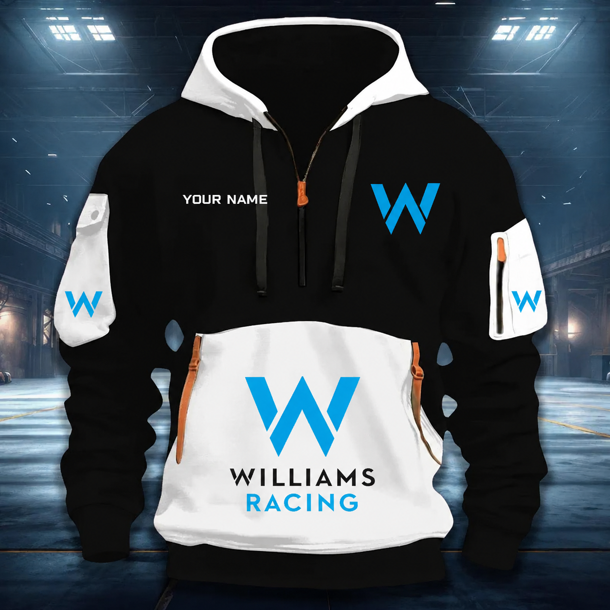 [FAN MUST-HAVE] NEW CUSTOMIZED F103 WIL WILLIAMS RACING QUARTER ZIP HOODIE