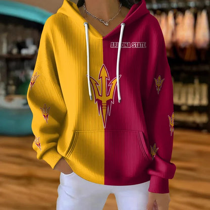 [FAN FAVORITE] NEW CUSTOMIZED NCAA FBS04 ASS ARIZONA STATE SUN DEVILS RIBBED HOODIE & SWEATSHIRT