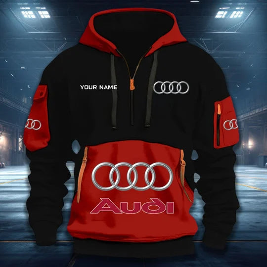 [FAN MUST-HAVE] NEW CUSTOMIZED F104 AUD AUDI QUARTER ZIP HOODIE