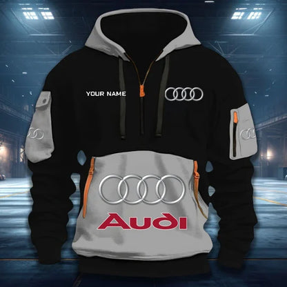 [FAN MUST-HAVE] NEW CUSTOMIZED F104 AUD AUDI QUARTER ZIP HOODIE