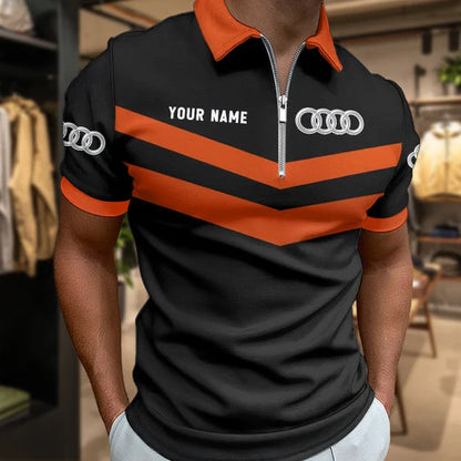 [FAN MUST-HAVE] NEW CUSTOMIZED F104 AUD AUDI ZIP POLO SHIRT