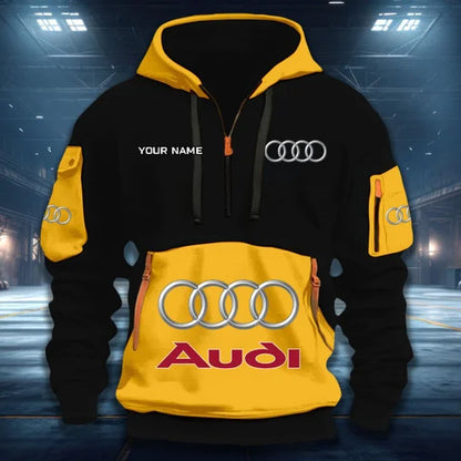 [FAN MUST-HAVE] NEW CUSTOMIZED F104 AUD AUDI QUARTER ZIP HOODIE