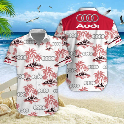 [FAN MUST-HAVE] NEW CUSTOMIZED F104 AUD AUDI UNISEX HAWAIIAN SHIRT & SHORTS SET