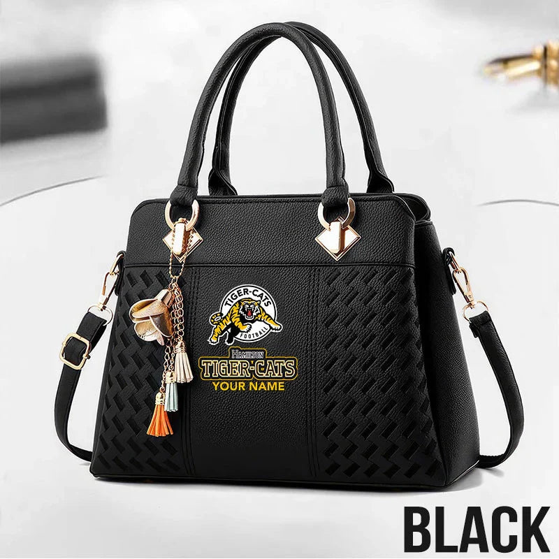 [FAN EXCLUSIVE] NEW CUSTOMIZED CFL04 HAM HAMILTON TIGER-CATS MULTICOLOR HANDBAG