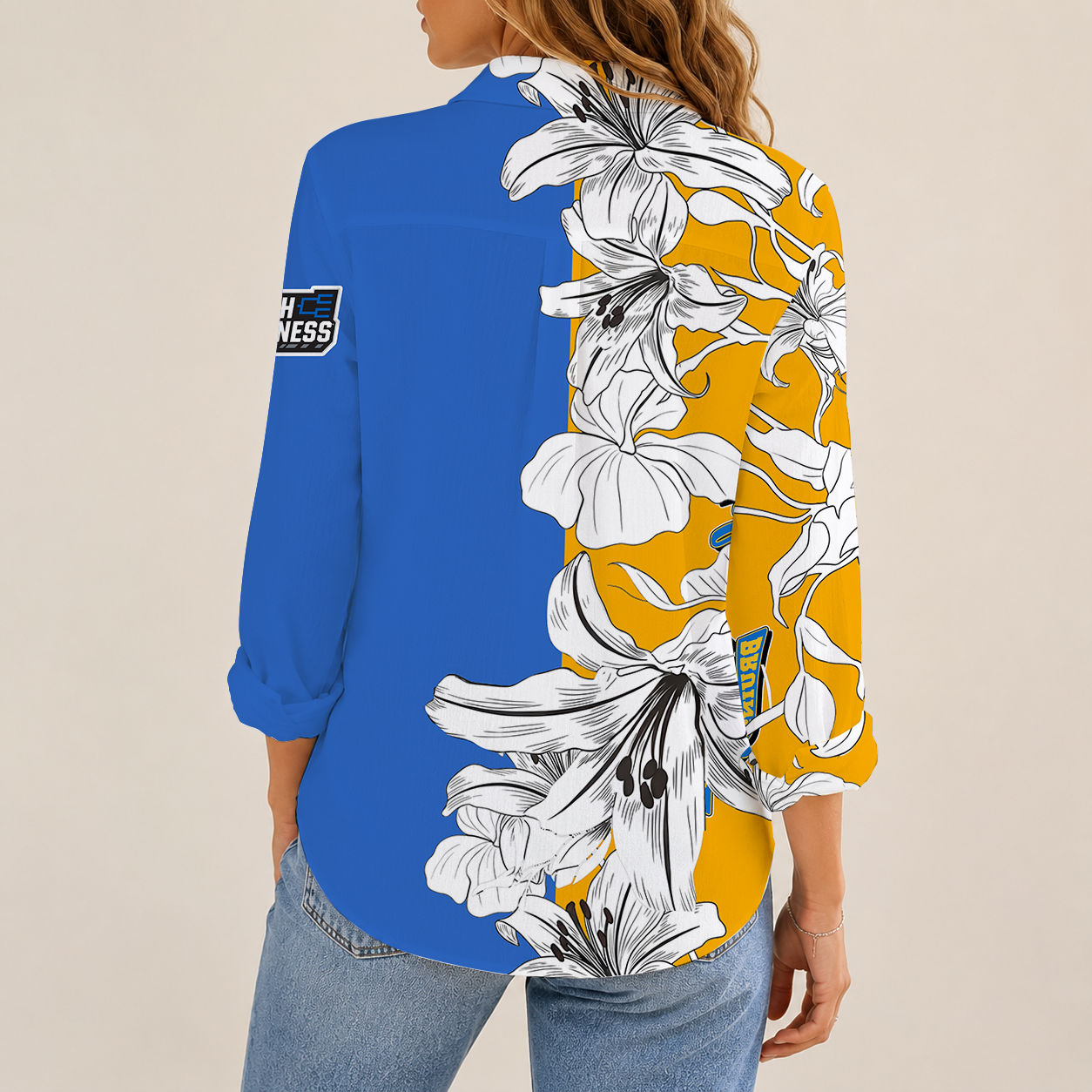 [FAN FAVORITE] NEW CUSTOMIZED NCAA MAM04 UCB UCLA BRUINS STRAPPY WOMEN CASUAL SHIRT