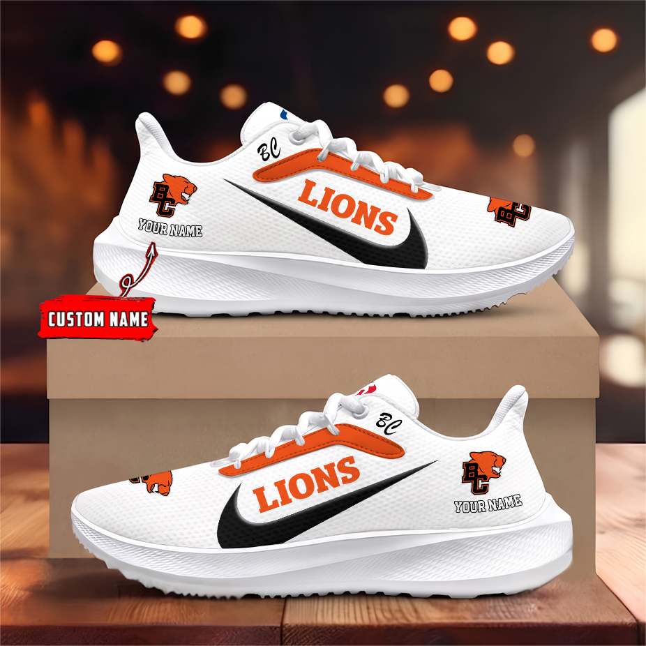 [FAN EXCLUSIVE] NEW CUSTOMIZED CFL05 BCL BC LIONS STRAPPY ROAD RUNNING SHOES
