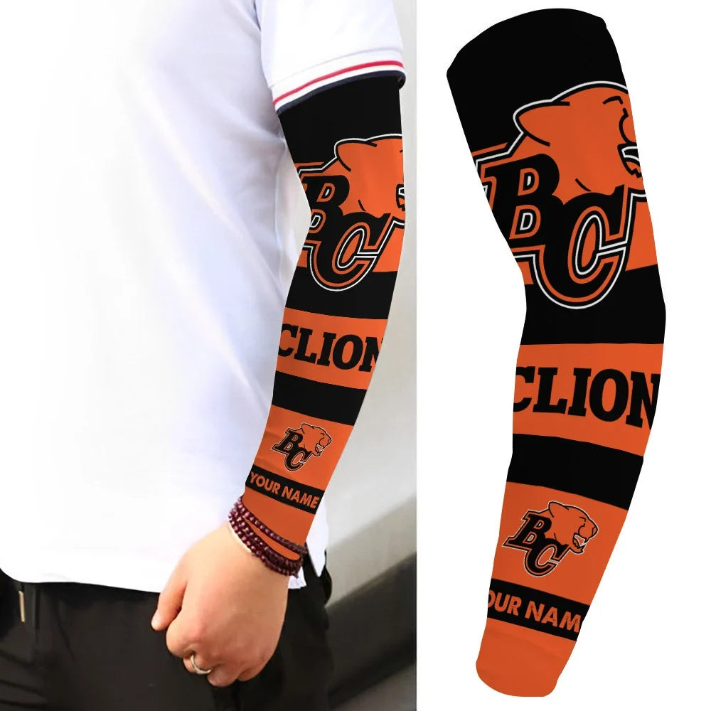 [FAN EXCLUSIVE] NEW CUSTOMIZED CFL05 BCL BC LIONS SUN ARM SLEEVES