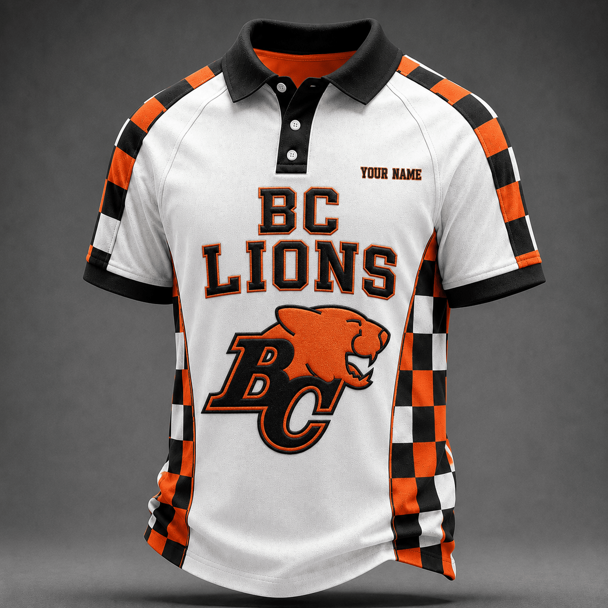 [FAN EXCLUSIVE] NEW CUSTOMIZED CFL05 BCL BC LIONS POLO SHIRT
