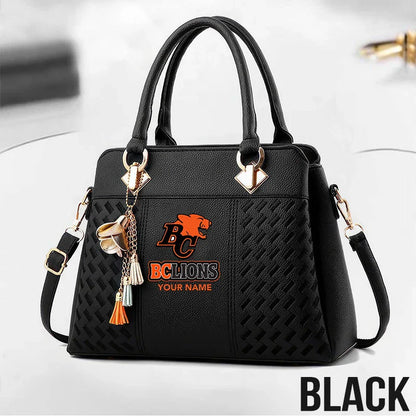 [FAN EXCLUSIVE] NEW CUSTOMIZED CFL05 BCL BC LIONS MULTICOLOR HANDBAG