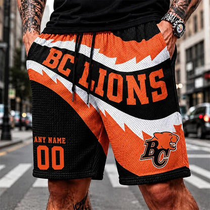 [FAN EXCLUSIVE] NEW CUSTOMIZED CFL05 BCL BC LIONS SHORT PANTS
