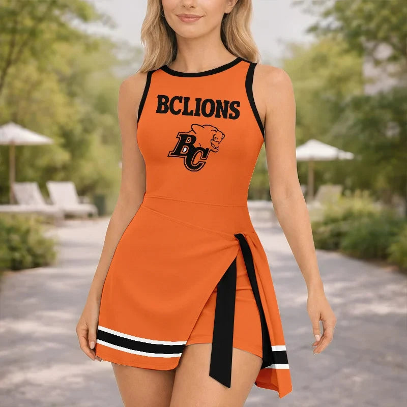 [FAN EXCLUSIVE] NEW CUSTOMIZED CFL05 BCL BC LIONS WOMEN'S SUMMER SKORT DRESS