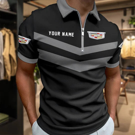 [FAN MUST-HAVE] NEW CUSTOMIZEDF105 CAD CADILLAC ZIP POLO SHIRT