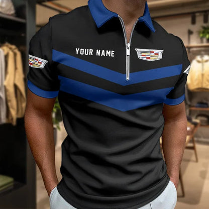 [FAN MUST-HAVE] NEW CUSTOMIZEDF105 CAD CADILLAC ZIP POLO SHIRT