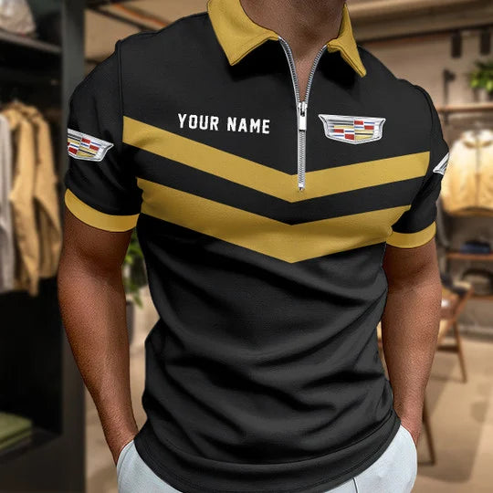 [FAN MUST-HAVE] NEW CUSTOMIZEDF105 CAD CADILLAC ZIP POLO SHIRT