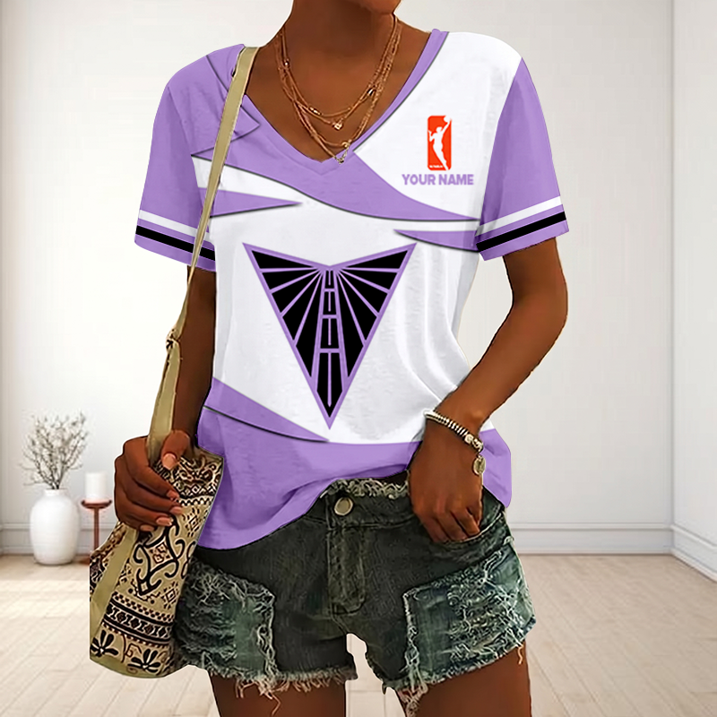 ENDING TODAY - NEW CUSTOMIZED WNBA05 GSV GOLDEN STATE VALKYRIES V-NECK FEMALE SHIRT