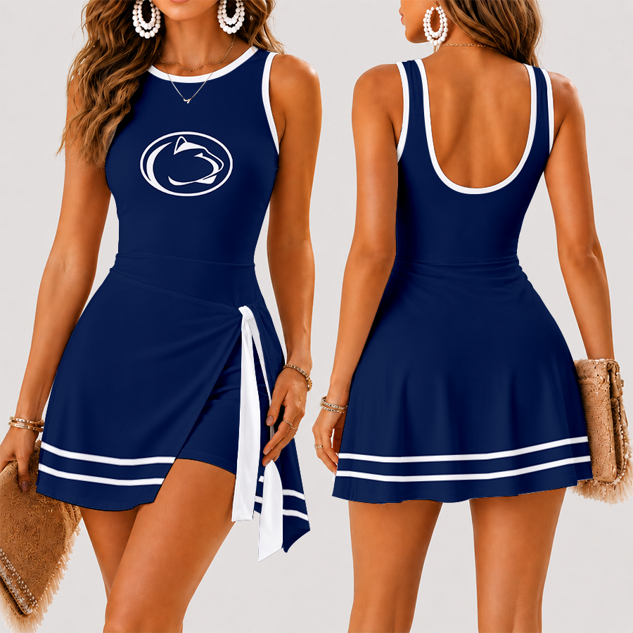 [FAN FAVORITE] NEW CUSTOMIZED NCAA CFH05 PNL PENN STATE NITTANY LIONS WOMEN'S SUMMER SKORT DRESS
